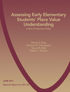 cover of the place value assessment download